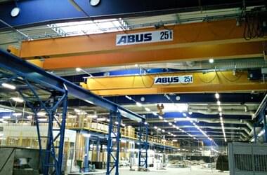 Dwudźwigarowe suwnice ABUS ZLK w fabryce Samsung w Polsce 