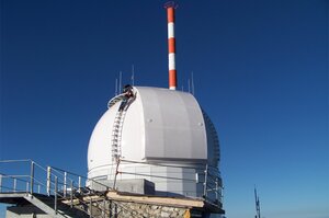 Kopuła obserwacyjna o średnicy 8,5 m na szczycie Wendelstei