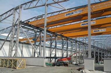 Budowa hali produkcyjnej dla firmy z branży konstrukcji stalowych w Szwecji