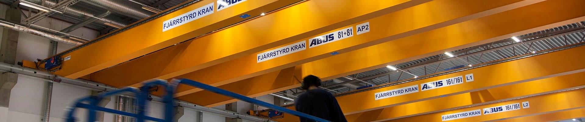 Żurawie firmy ABUS w przemyśle formowania metali w Szwecji