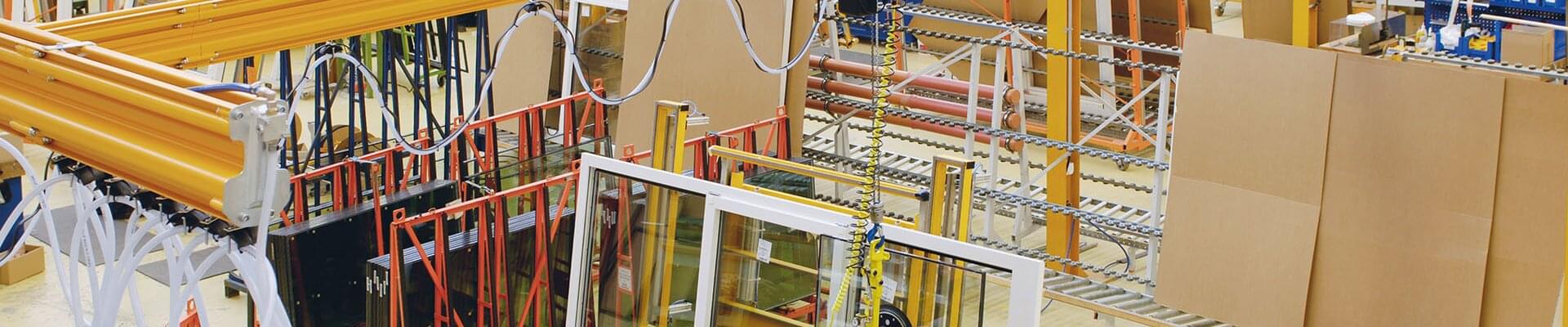 Dźwignice ABUS w produkcji okien i drzwi w Szwajcarii